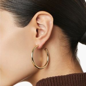 Ana Luisa Tia Medium Gold Hoop Earrings